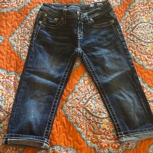 Miss Me, Cuffed Capri Jeans, Girls 14